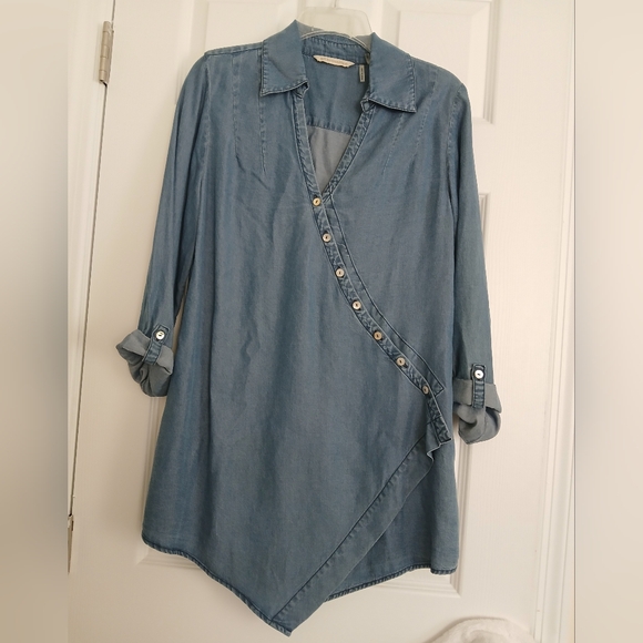 Soft Surroundings Denim Shirt - Picture 1 of 11